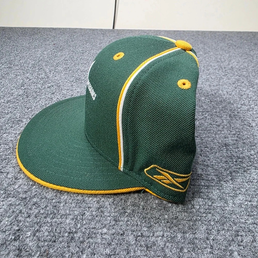 VTG Seattle Supersonics‎ Reebok Hat 7 1/2 NBA Green Yellow Snapback Cap Sonics